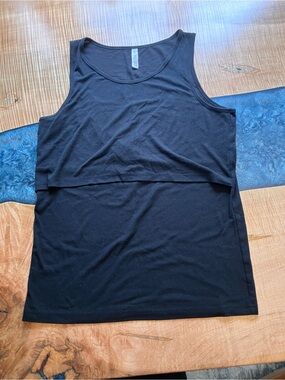 Latched mama ribbed nursing tank top